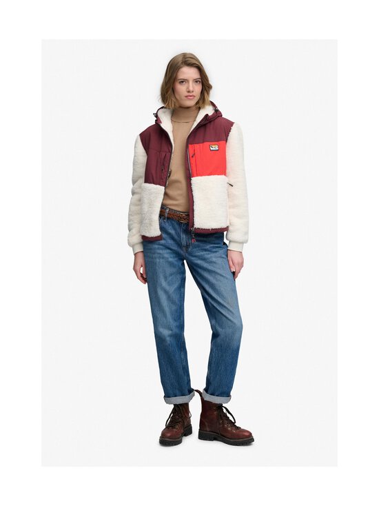 Superdry - Super Soft Hybrid -takki - M3Z DESERT BONE OFF WHITE/PORT RED | Stockmann - photo 6