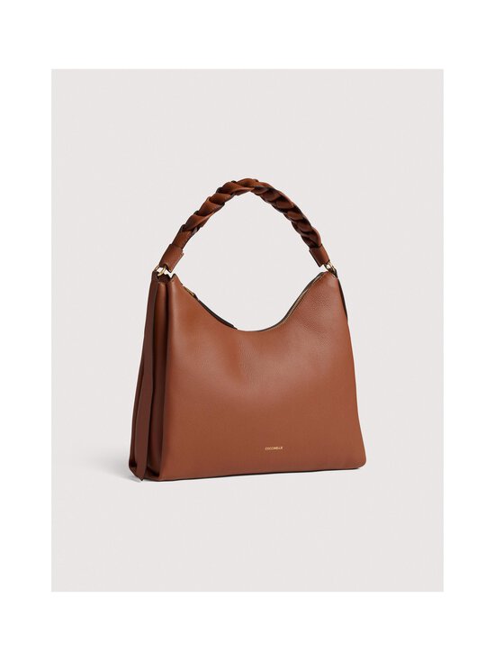 Coccinelle - Boheme Grana Double Hobo -nahkalaukku - 682 COGNAC/NOIR - photo 2 Coccinelle - Boheme Grana Double Hobo -nahkalaukku - 682 COGNAC/NOIR | Stockmann - photo 2