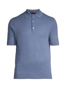 Filippo De Laurentiis - Silkki-pellavainen pikeeneule - 882_DENIM | Stockmann