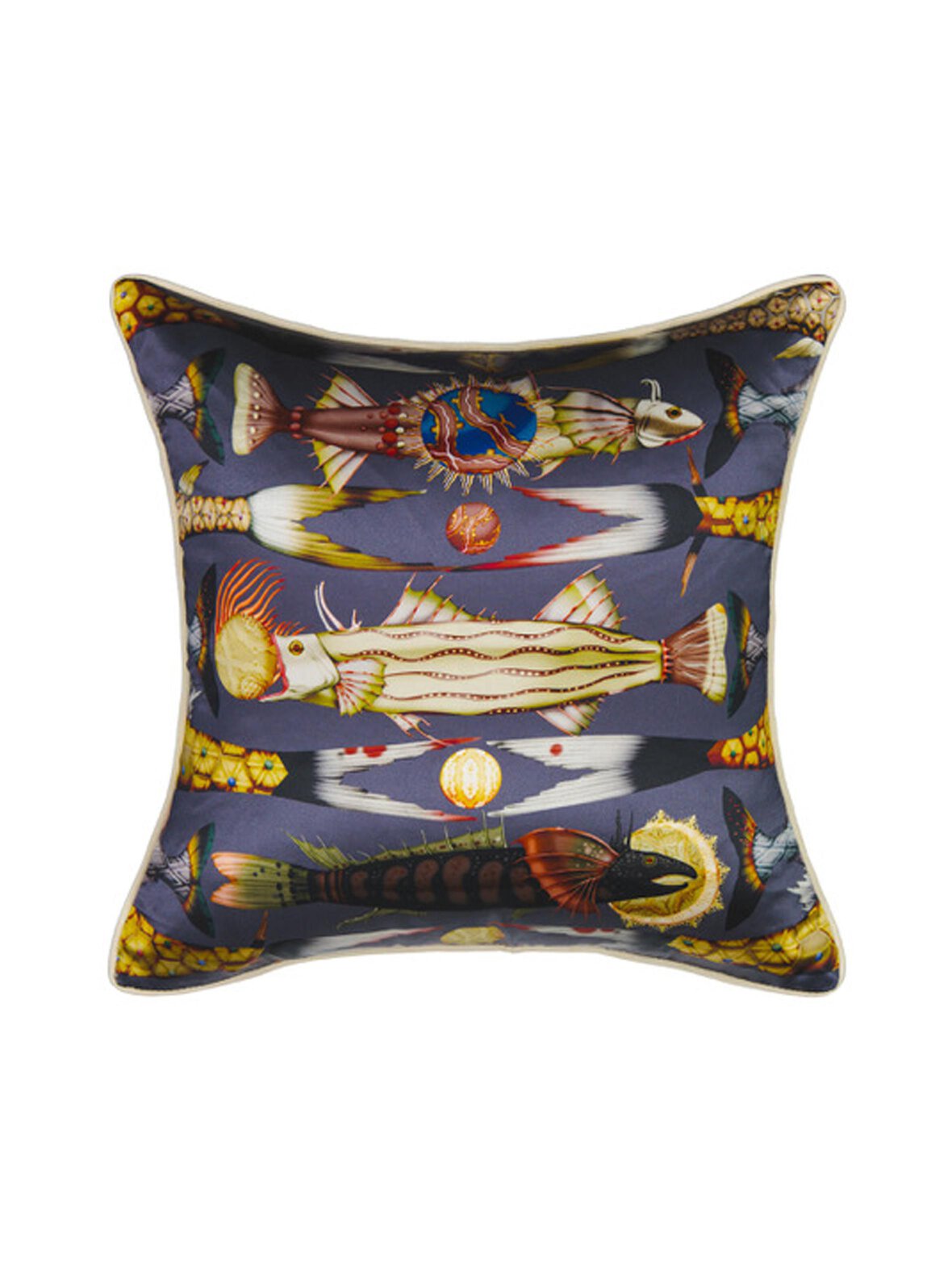 Misto Mare Fish Silk Cushion Cover -silkkityynynpäällinen