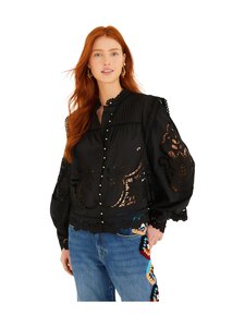 Farm Rio - Richilieu-pitsipaitapusero - BLACK | Stockmann