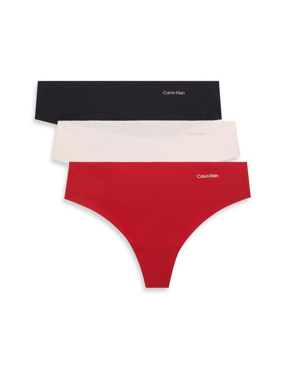 Calvin Klein Underwear - Sringit 3-pack - 31O RED STAMP/NYMPH THIGH/ BLACK | Stockmann - photo 1