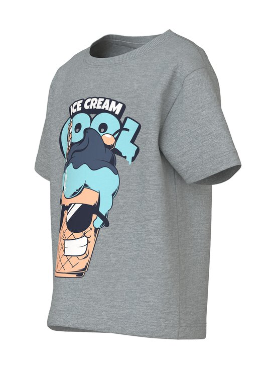 Name It - NmmVagno Loose t-paita - GREY MELANGE PRINT:ICE CREAM | Stockmann - photo 3