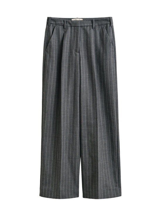 GANT - Pinstripe Wool -housut - 90 CHARCOAL MELANGE | Stockmann - photo 1
