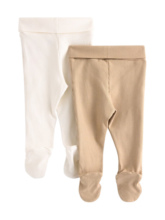 Lindex - Rievoti legingi ar pēdiņām, 2 gab. - 4939 BEIGE | Stockmann - photo 2