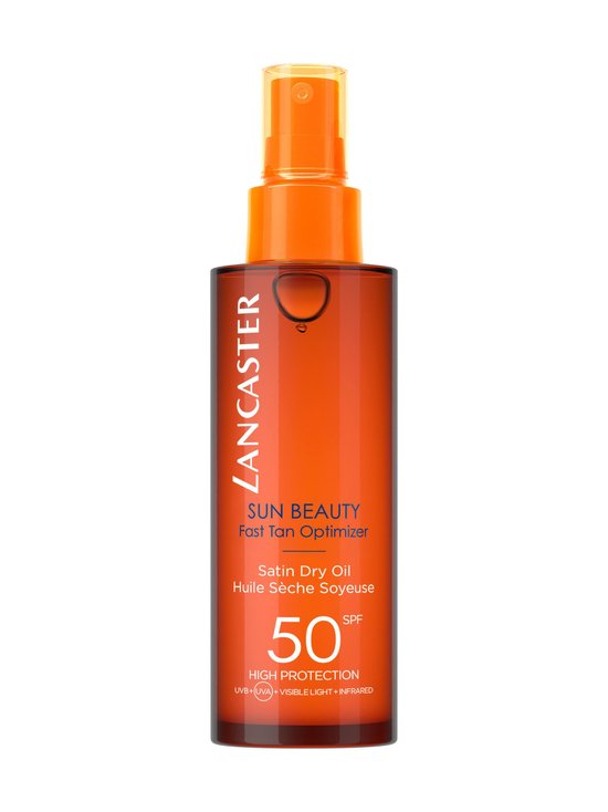 Satin Sheen Oil Fast Tan Optimizer SPF 50 -aurinkosuojasuihke 150 ml