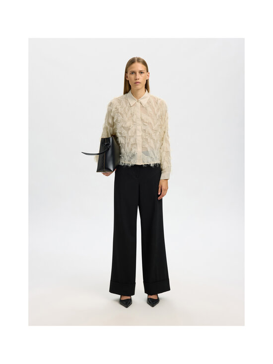 Selected - SlfMyline Fluffy Cropped krekls - ANGORA - photo 3 Selected - SlfMyline Fluffy Cropped krekls - ANGORA | Stockmann - photo 3