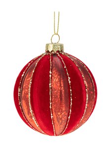Weiste - Velvet segment -joulukoristepallo - RED | Stockmann