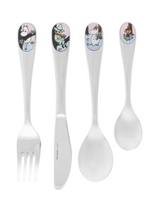 Moomin Arabia - Sydänystävät- lasten aterinsetti - STEEL | Stockmann