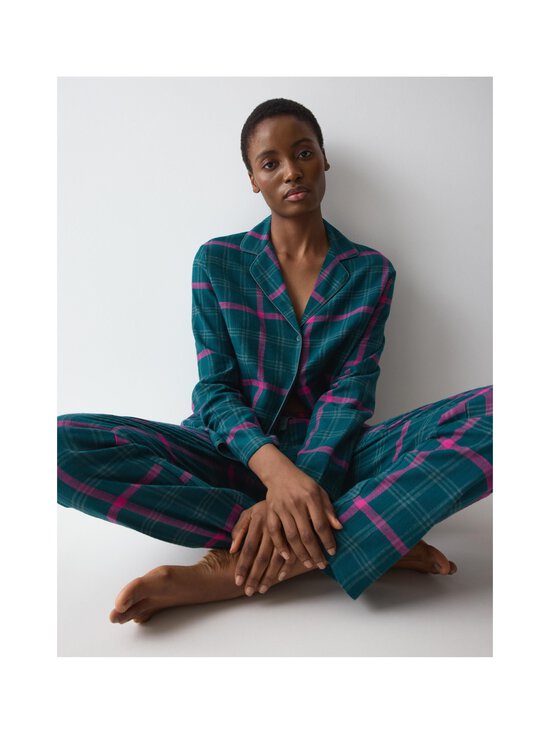 Triumph - Boyfriend Checks -pyjama - M010 GRREN - DARK COMBINATION | Stockmann - photo 5