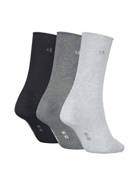Calvin Klein - Rolltop zeķes 3-pāri - 005 GREY MELANGE - photo 2 Calvin Klein - Rolltop zeķes 3-pāri - 005 GREY MELANGE | Stockmann - photo 2