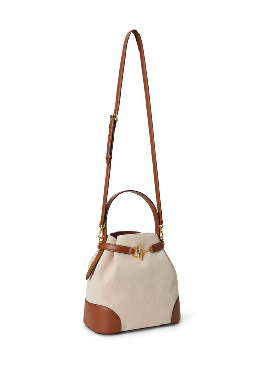Lauren Ralph Lauren - Bucket Bag Medium -laukku - NTRL/BUFF CANVAS/LAUREN TAN | Stockmann - photo 5