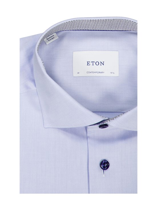 Eton - Contemporary Fit Geometric Effect Signature Twill krekls ar apkakli - 21 LIGHT BLUE | Stockmann - photo 2