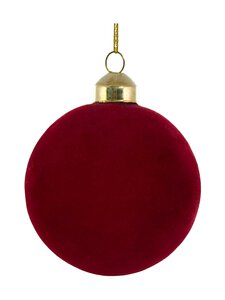 Shishi - Glass Velvet Red -joulupallo - BURGUNDY | Stockmann