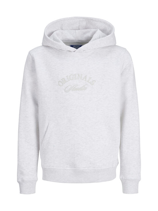 JACK & JONES junior - JorBleecker Branding džemperis ar kapuci - BRIGHT WHITE DETAIL:ORG MELANGE | Stockmann - photo 1