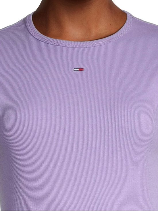Tommy Jeans - TJW Slim Essential Rib t-krekls - W0E OPHELIA PURPLE - photo 4 Tommy Jeans - TJW Slim Essential Rib t-krekls - W0E OPHELIA PURPLE | Stockmann - photo 4