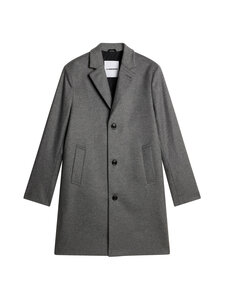 J.Lindeberg - Villane mantel August Melton - U242 DARK GREY MELANGE | Stockmann