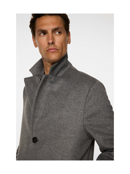 J.Lindeberg - Villane mantel August Melton - U242 DARK GREY MELANGE | Stockmann - photo 5