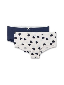 Sanetta - Heart Print apakšbikses 2 iepak. - 1948 WHITE PEBBLE | Stockmann