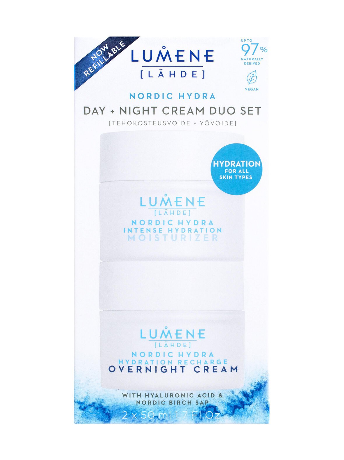 Lumene Lähde day 50 ml + night duo set lumene -päivä- ja yövoide