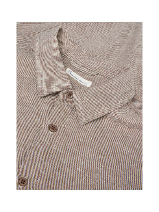 Knowledge Cotton Apparel - Dune regular -flanellikauluspaita - 1243 DEMITASSE (BROWN) | Stockmann - photo 6