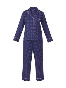 Lauren Ralph Lauren - Notch Collar Set -pyjama - 965 NAVY DOT | Stockmann