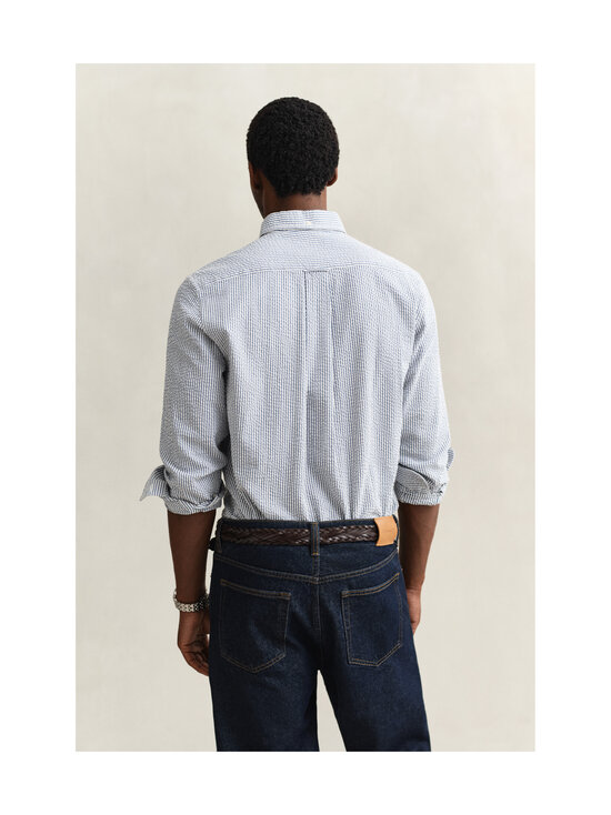 GANT - Triibuline triiksärk Regular Seersucker - 442 VINTAGE BLUE | Stockmann - photo 3