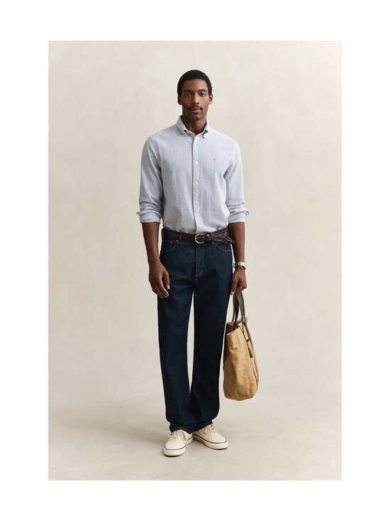 GANT - Triibuline triiksärk Regular Seersucker - 442 VINTAGE BLUE | Stockmann - photo 5