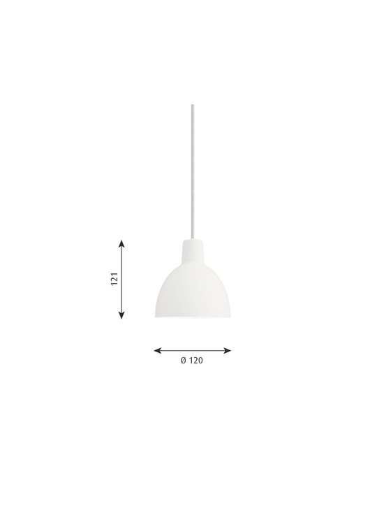 Louis Poulsen - Toldbod-riippuvalaisin Ø 12 cm - WHITE - photo 2 Louis Poulsen - Toldbod-riippuvalaisin Ø 12 cm - WHITE | Stockmann - photo 2