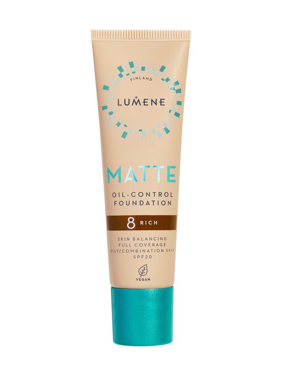 Lumene - Matte Oil-control Foundation SPF20 -mattameikkivoide - 8 RICH | Stockmann - photo 1