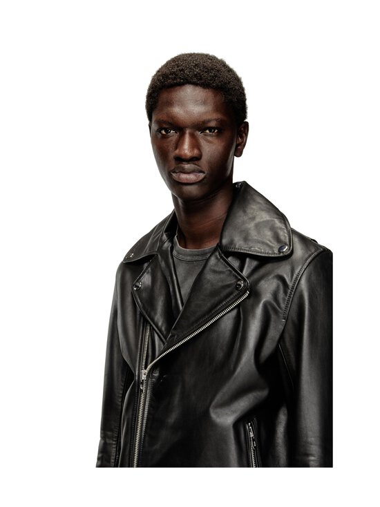 Diesel - L-EO-WRD Leather jackets biker Diesel - BLACK | Stockmann - photo 5
