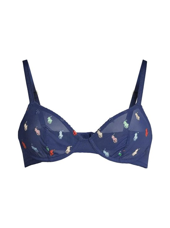 Embroidered Pony Mesh Unlined Demi -rintaliivit