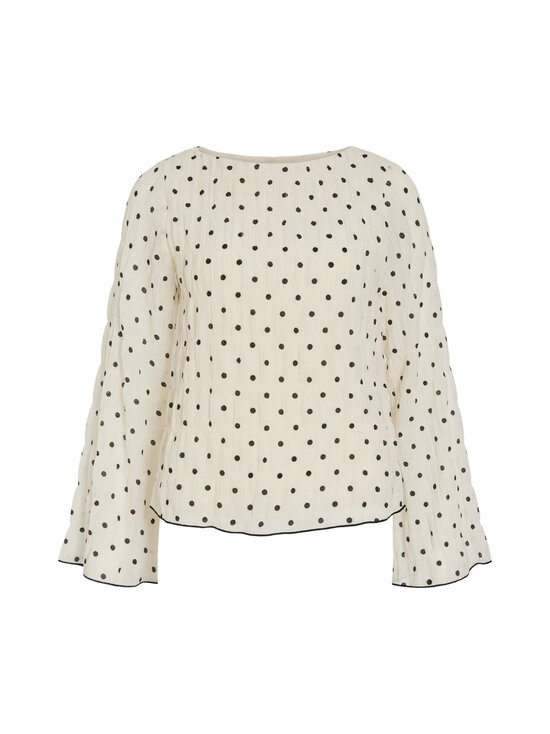 Vila - Viebla krekls - CLOUD DANCER AOP:BLACK DOTS | Stockmann - photo 1