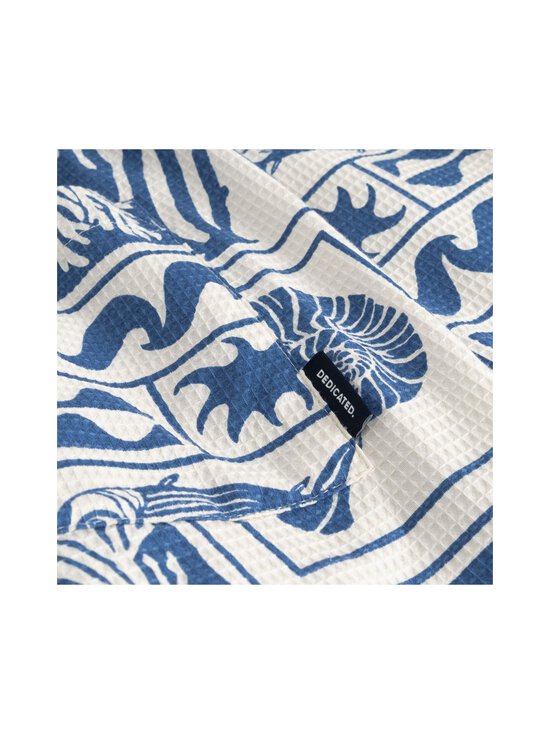 Dedicated - Essingen Loose fit -shortsit - OCEAN SQUARES OAT WHITE | Stockmann - photo 7