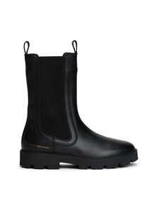 Tommy Hilfiger - Poolsaapad Leather Mid Chelsea - BDS BLACK | Stockmann