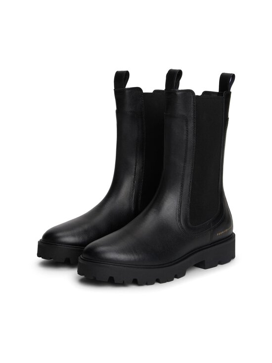 Tommy Hilfiger - Poolsaapad Leather Mid Chelsea - BDS BLACK | Stockmann - photo 4