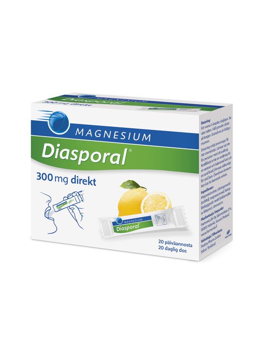 Diasporal Magnesium 300 Direkt -magnesiumvalmiste 20 ps