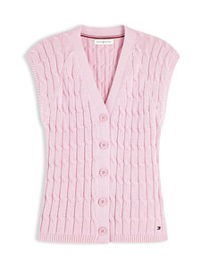 Tommy Hilfiger - Cable adīta veste - TOL CLASSIC PINK | Stockmann