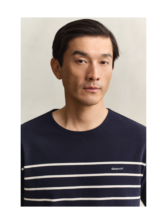 GANT - Placed Stripe -t-paita - 433 EVENING BLUE | Stockmann - photo 4