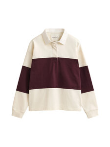 GANT - Colorblocked Heavy Rugger -paita - 667 DARKENED WINE | Stockmann