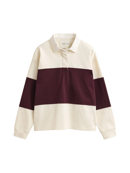 GANT - Colorblocked Heavy Rugger -paita - 667 DARKENED WINE | Stockmann - photo 1