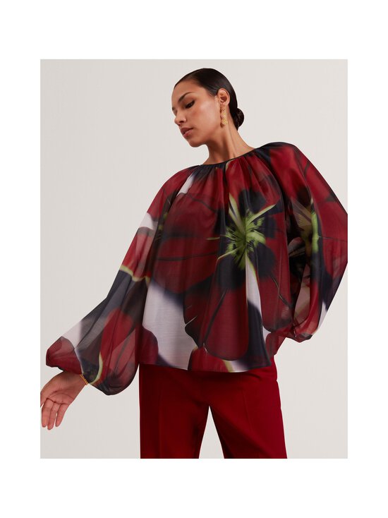 Ted Baker London - Elaia Organza Puff Sleeve -pusero - NAVY | Stockmann - photo 2