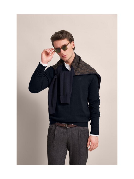 Bugatti - Knit V-neck - puuvilla-kashmirneule - 390 NAVY BLUE - photo 4 Bugatti - Knit V-neck - puuvilla-kashmirneule - 390 NAVY BLUE | Stockmann - photo 4