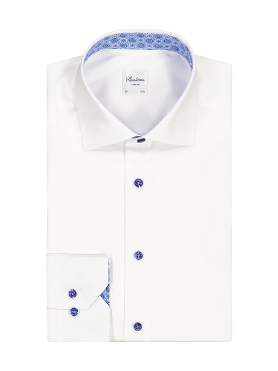 Stenströms - Slimline Contrast -kauluspaita - 000 WHITE | Stockmann - photo 1