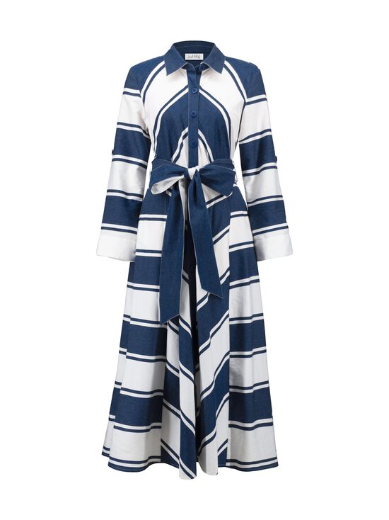 Joseph Ribkoff - Kleit Cotton Stripe Print - 299 NAVY/WHITE | Stockmann - photo 1