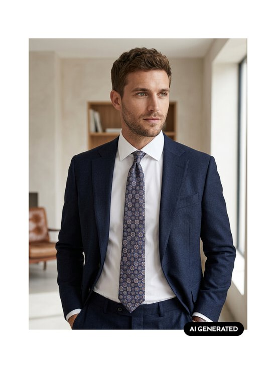 Oscar Jacobson - Siidlips Silk Pattern - 274 BLUEGRASS | Stockmann - photo 3