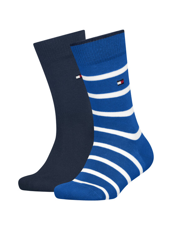 Tommy Hilfiger - Breton Stripe -sukat 2-pack - 015 BRIGHT BLUE | Stockmann - photo 1