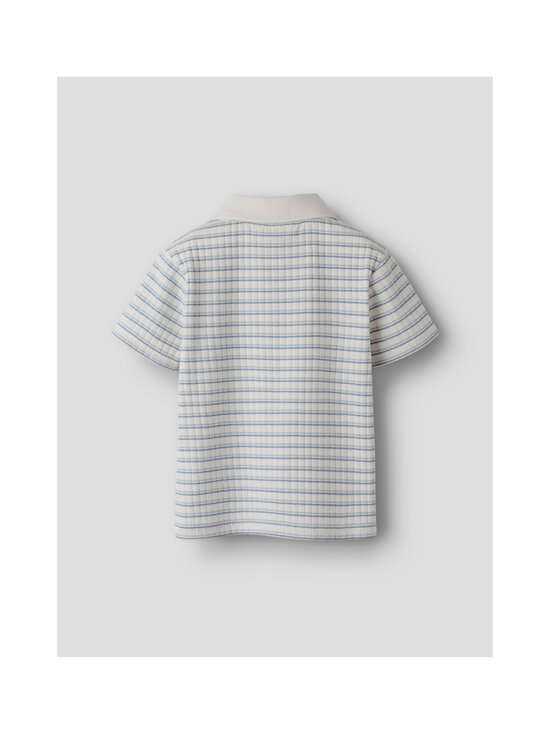 Lil' Atelier - Polosärk NmmHaldur Loose - COCONUT MILK STRIPES:DUSTY BLUE | Stockmann - photo 2