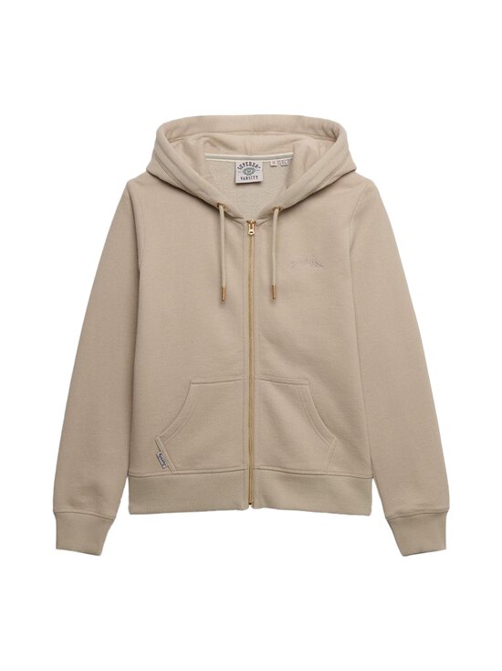 Superdry - Essential Logo Ziphood -hupparitakki - 6NN FEATHER GREY | Stockmann - photo 1