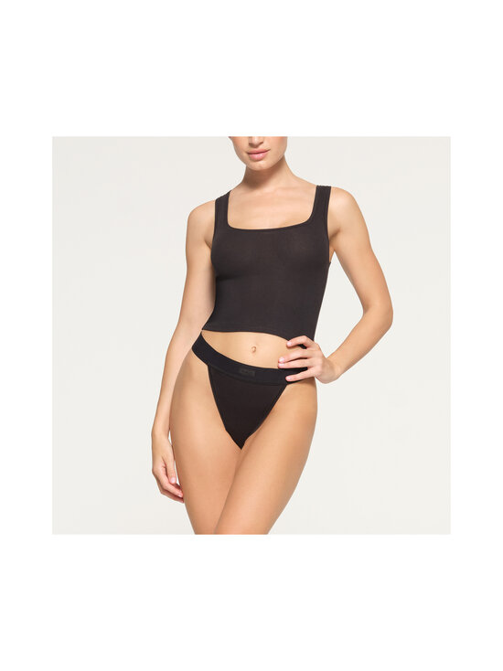 SKIMS - Cotton Rib Tank -toppi - SOOT | Stockmann - photo 2